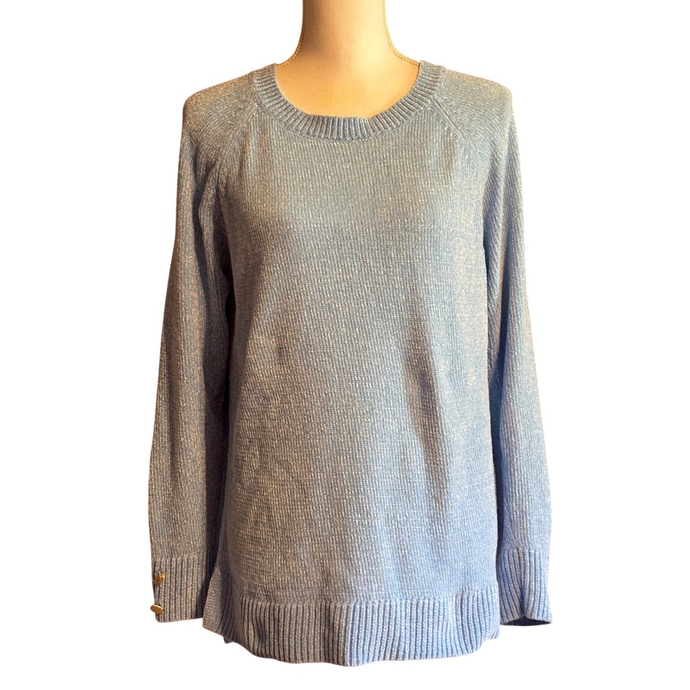 Lilly Pulitzer Lola Boatneck Sweater Large Coastal Preppy Quiet Luxury Old Money